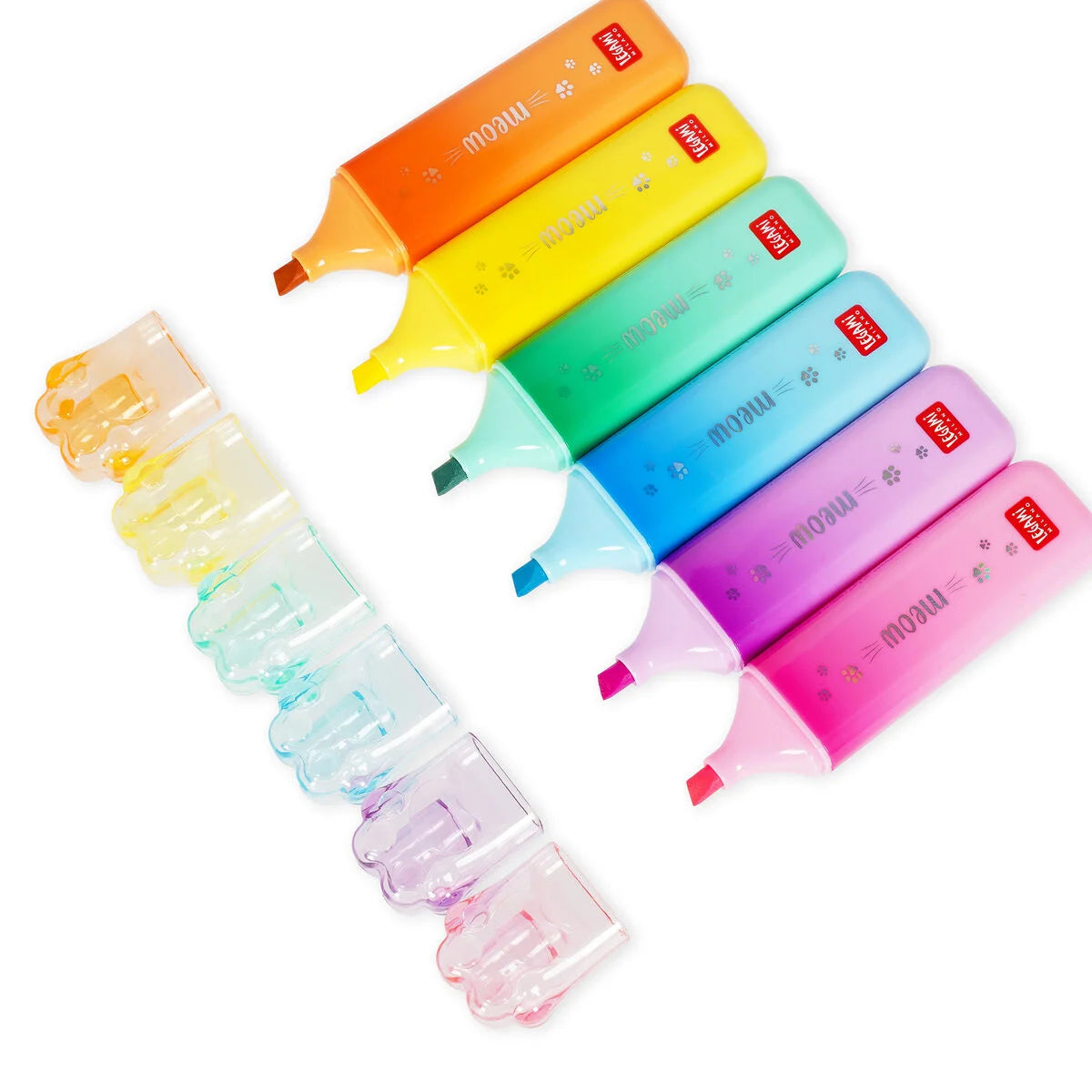 Subrayador Pata de Gato Legami Meow – Marcador Fluorescente Original Les Trouvailles de Tolède