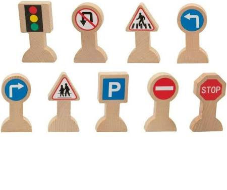 Set de Vehículos y Señales (15 piezas) Les Trouvailles de Tolède