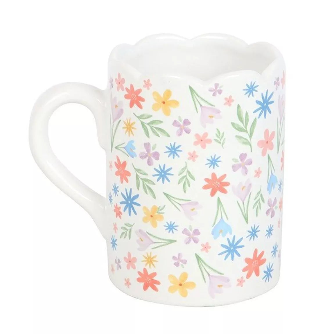 Taza flores primaverales – taza de cerámica floral Les Trouvailles de Tolède