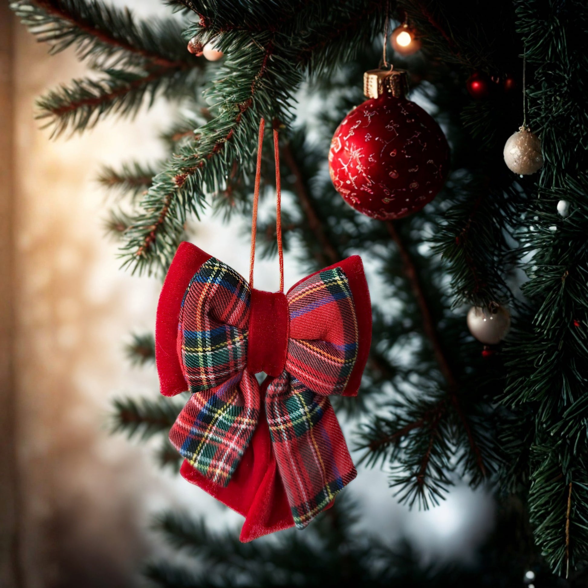 Adorno Lazo Escocés de Navidad Les Trouvailles de Tolède