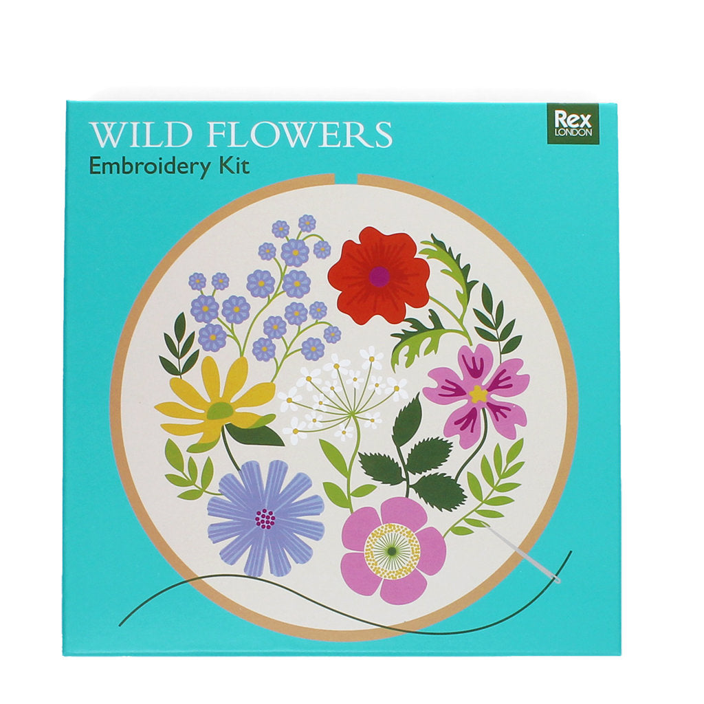 Kit de bordado Wild Flowers Les Trouvailles de Tolède