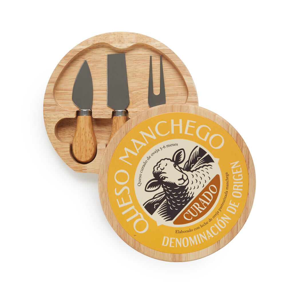 Tabla para Queso Manchego con cuchillos integrados Les Trouvailles de Tolède
