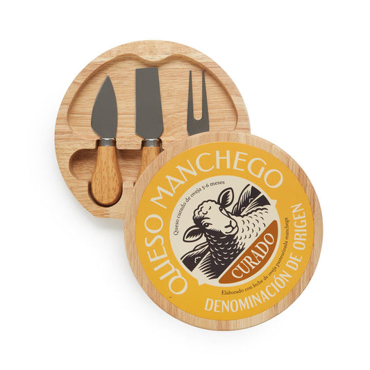 Tabla para Queso Manchego con cuchillos integrados Les Trouvailles de Tolède