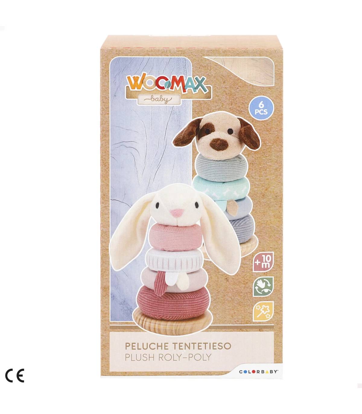 Aros apilables de peluche – Conejito Les Trouvailles de Tolède