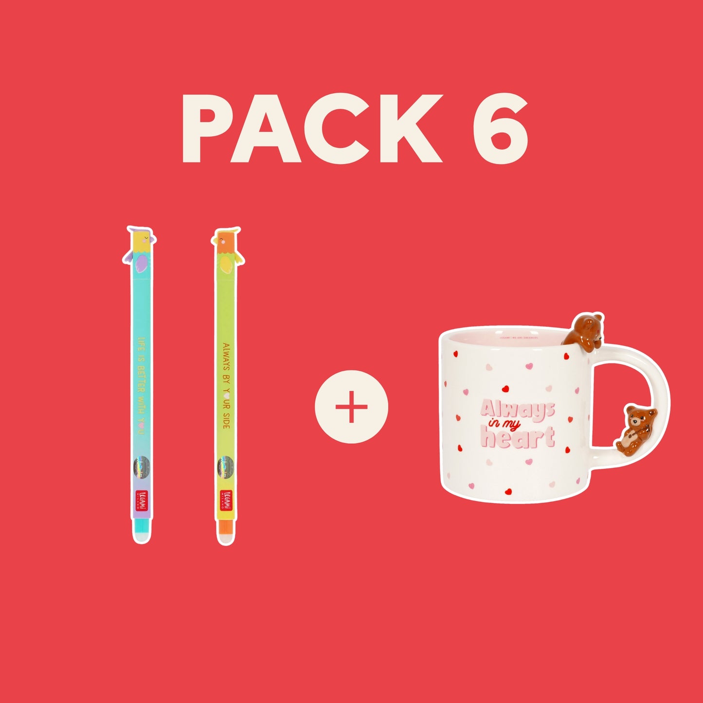 Pack Legami Saint-Valentin – Stylos & Tasse Love