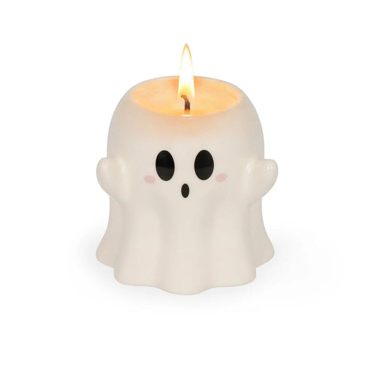 Vela Perfumada de Cerámica Fantasma Halloween 🕯️ Les Trouvailles de Tolède