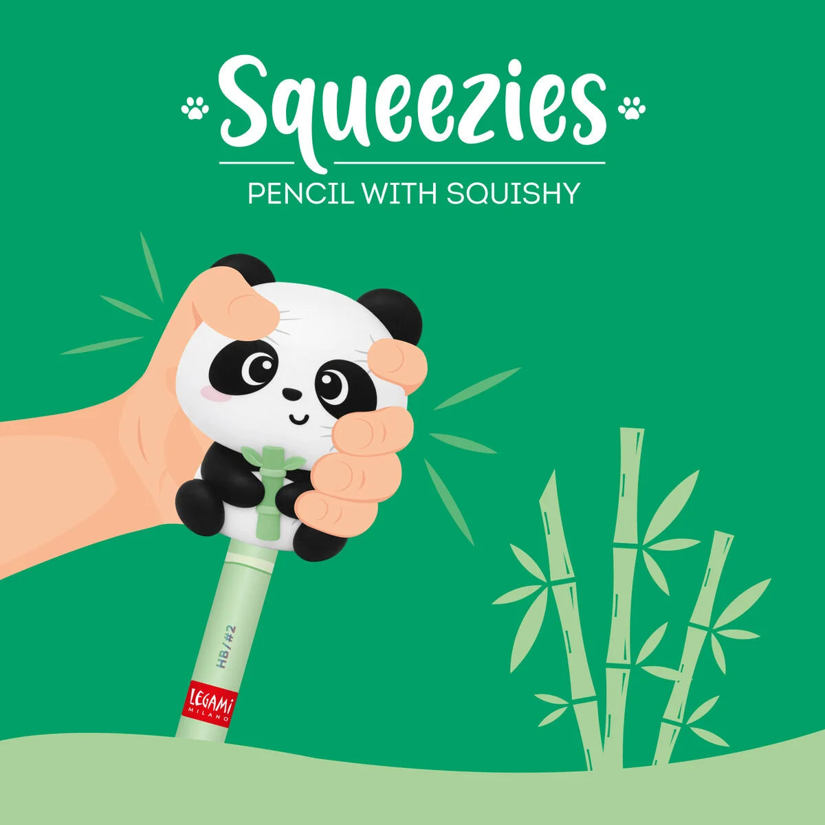 Lápiz Antiestrés Panda Legami - Squeezies Les Trouvailles de Tolède
