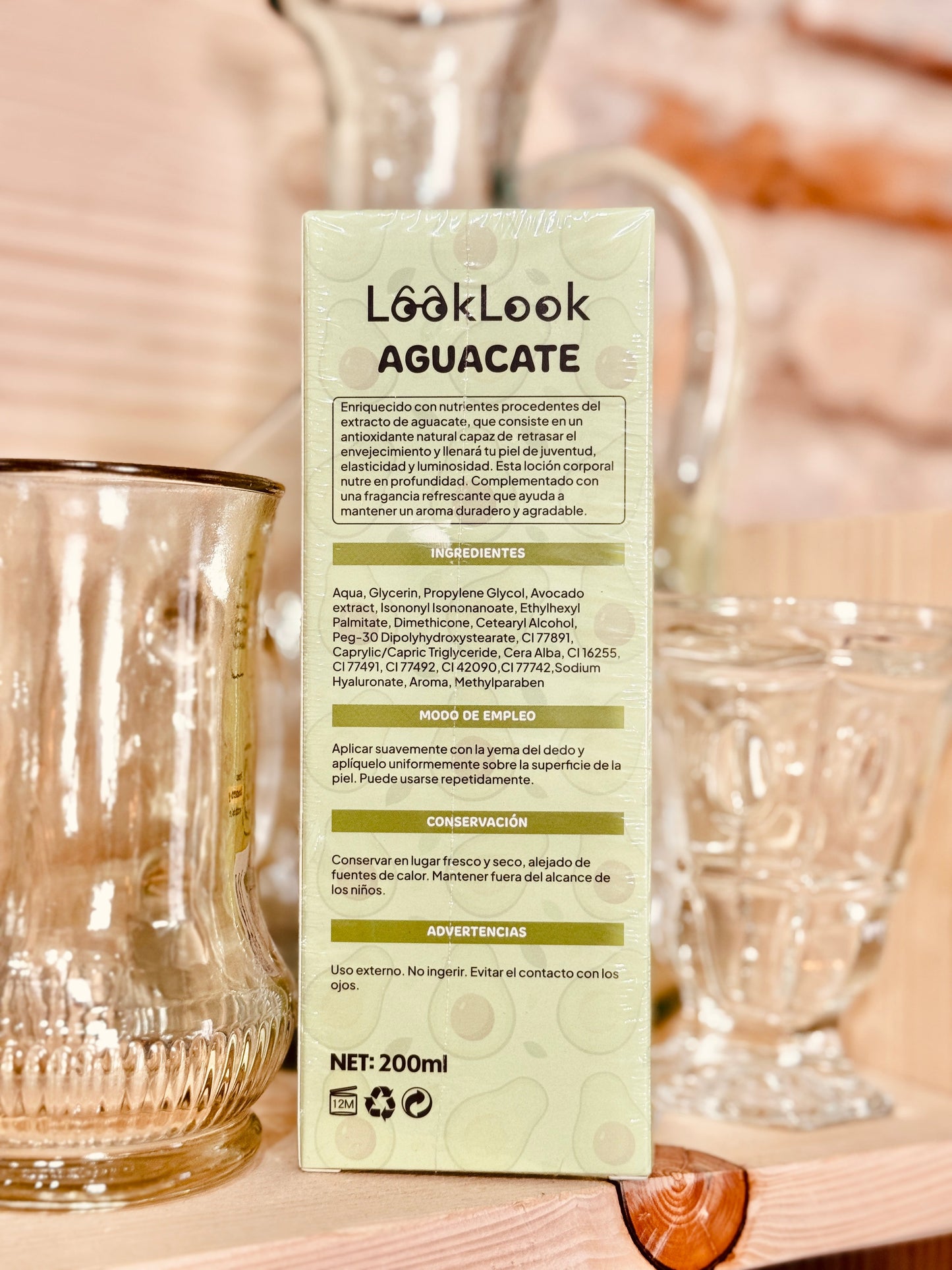 Loción corporal de aguacate – Hidratación profunda y elasticidad (200 ml) Les Trouvailles de Tolède