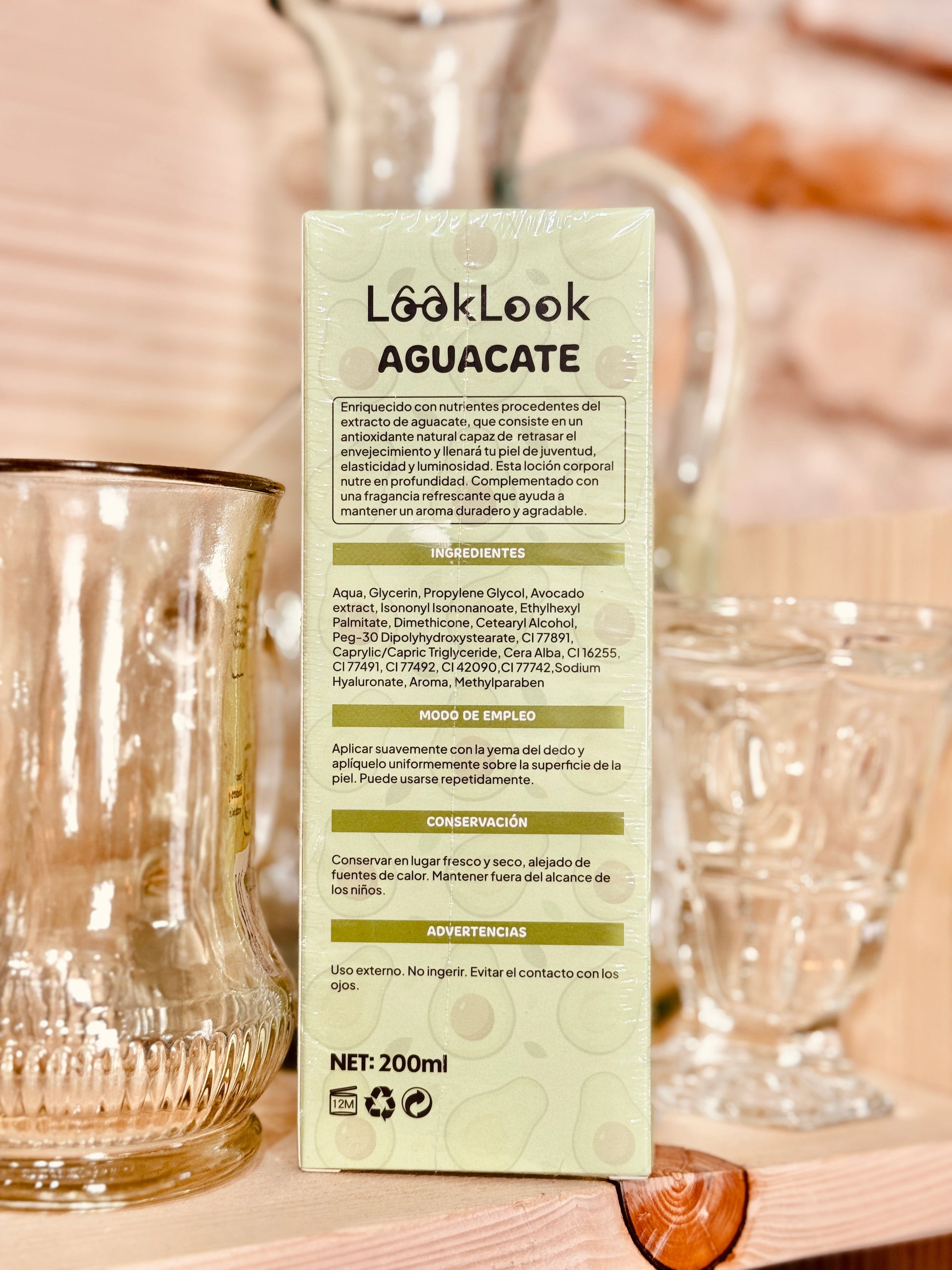 Loción corporal de aguacate – Hidratación profunda y elasticidad (200 ml) Les Trouvailles de Tolède