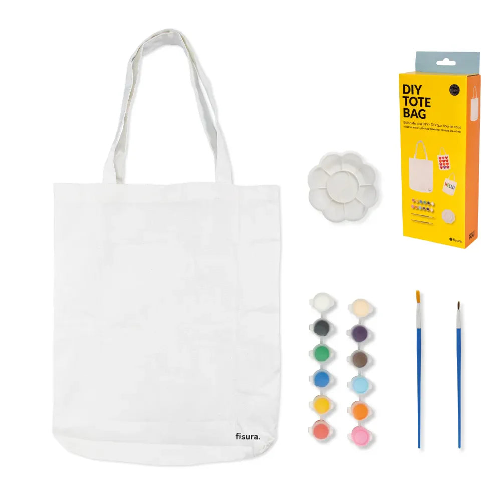 Tote Bag de Algodón DIY - Kit de Bolsa de Tela Personalizable Les Trouvailles de Tolède