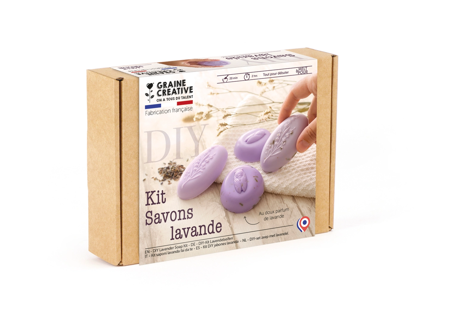 Kit DIY Jabones – Lavanda Les Trouvailles de Tolède