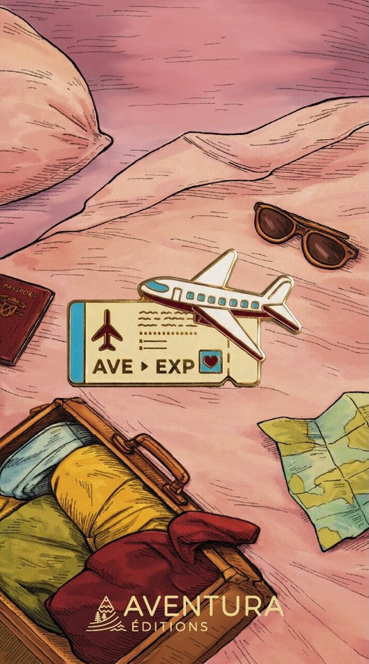 Pin Billetes de Avión | Broche Viajero Les Trouvailles de Tolède