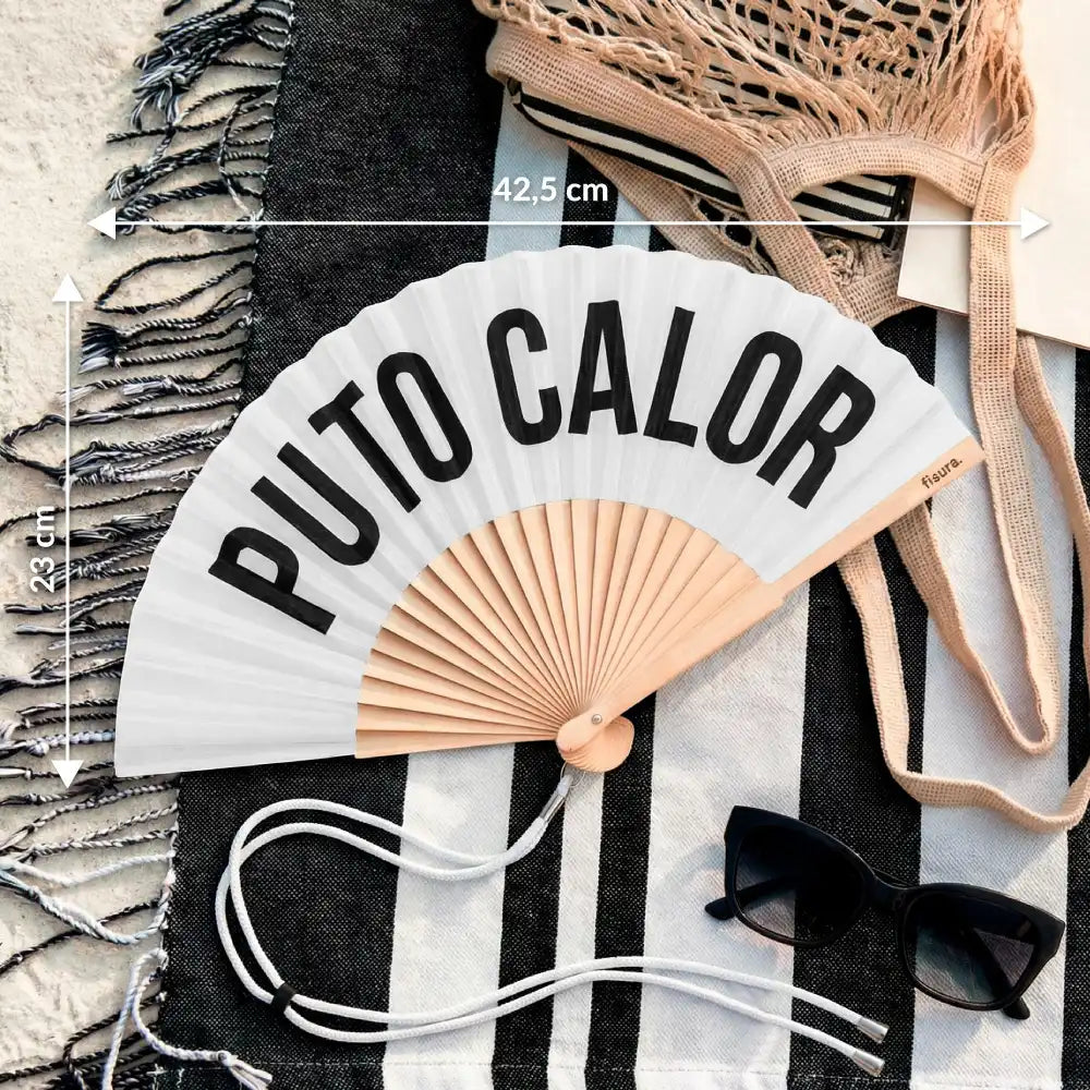 Abanico Puto calor blanco Les Trouvailles de Tolède