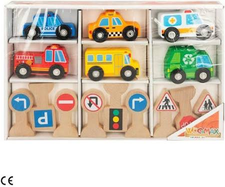 Set de Vehículos y Señales (15 piezas) Les Trouvailles de Tolède