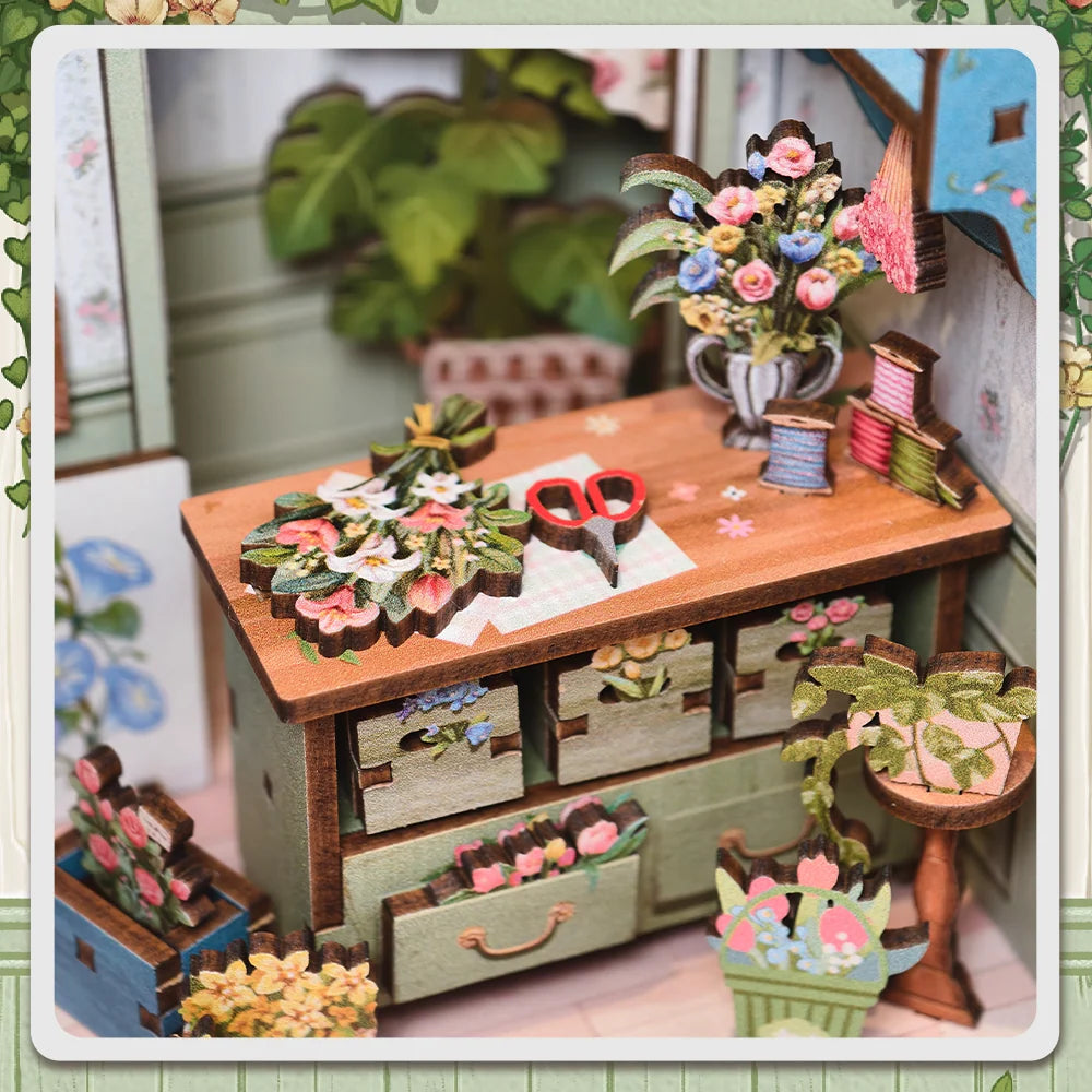 Book Nook DIY "Floristería de los Campos Elíseos" Les Trouvailles de Tolède