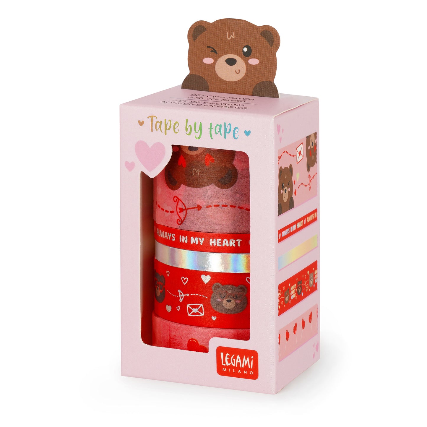 Set de 5 Rubans Adhésifs Décoratifs Teddy Bear – LEGAMI