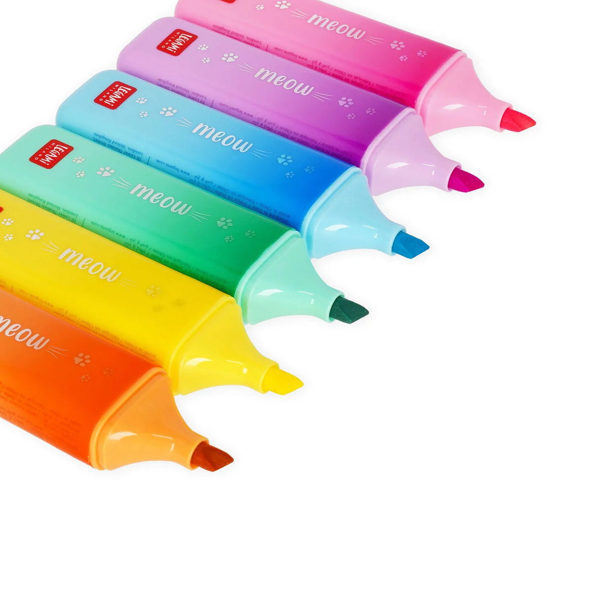 Subrayador Pata de Gato Legami Meow – Marcador Fluorescente Original Les Trouvailles de Tolède