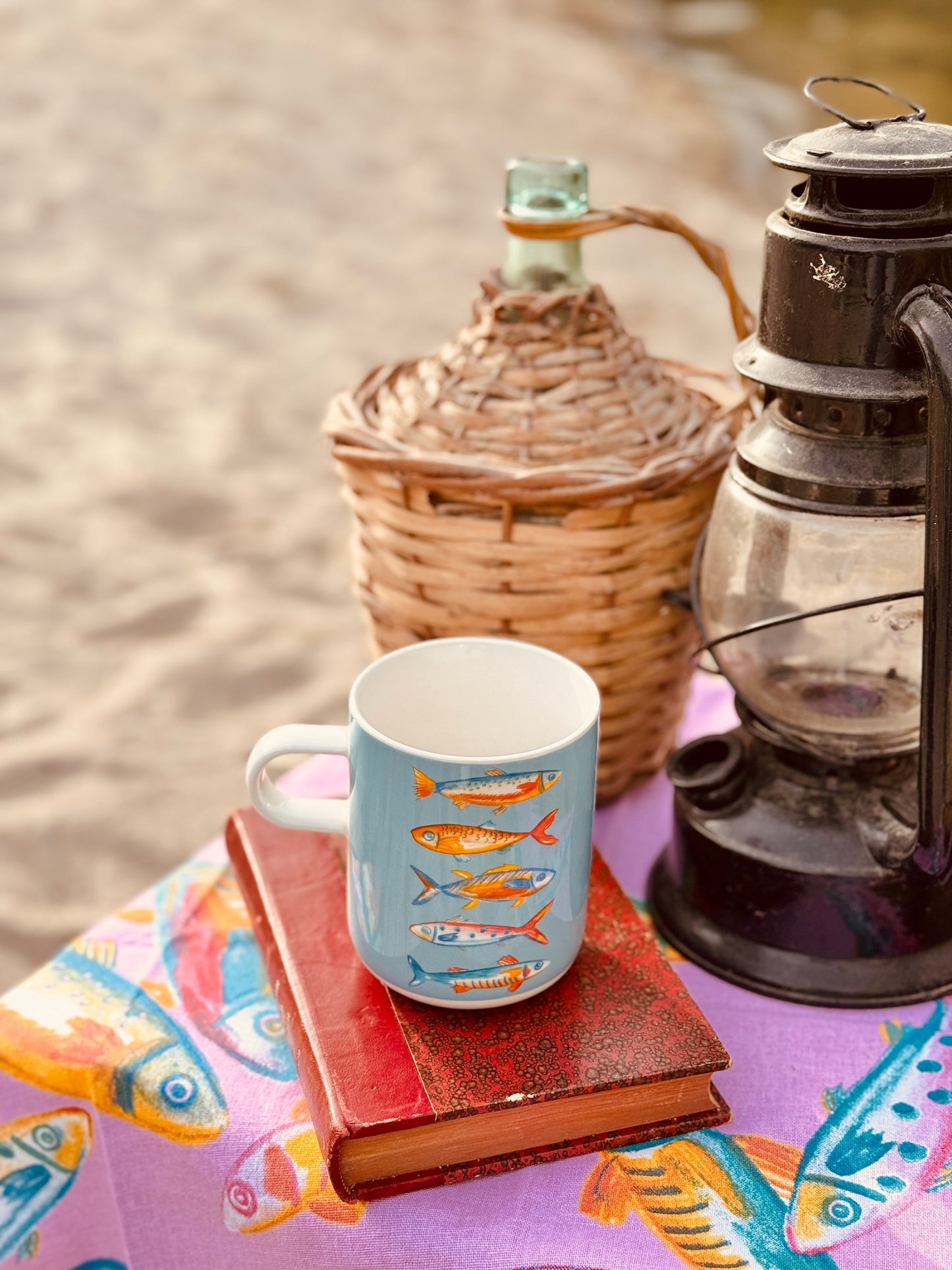 Mug Sardinas azul 325 ml Les Trouvailles de Tolède