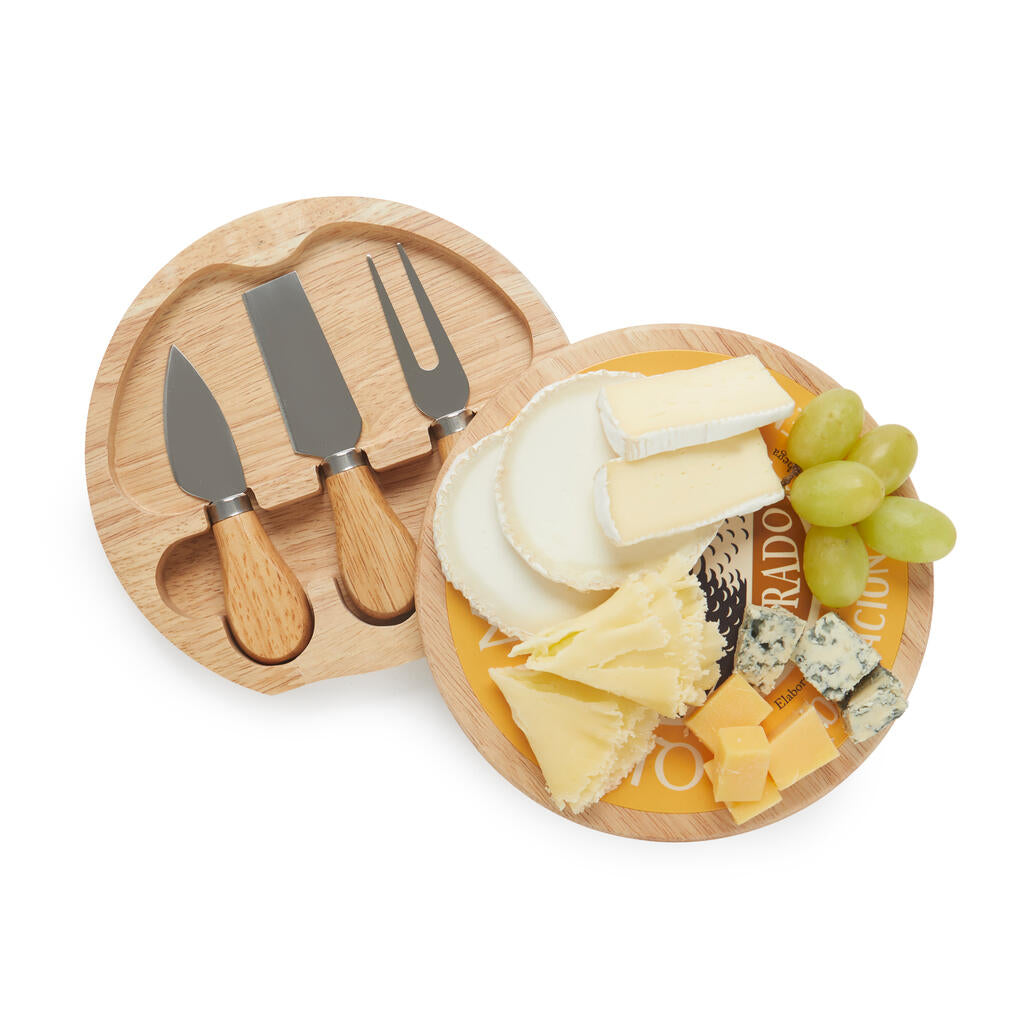 Tabla para Queso Manchego con cuchillos integrados Les Trouvailles de Tolède