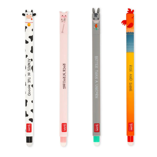 Set de 4 bolígrafos borrables – Farm Sweet Farm – Legami Milano Les Trouvailles de Tolède