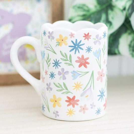 Taza flores primaverales – taza de cerámica floral Les Trouvailles de Tolède