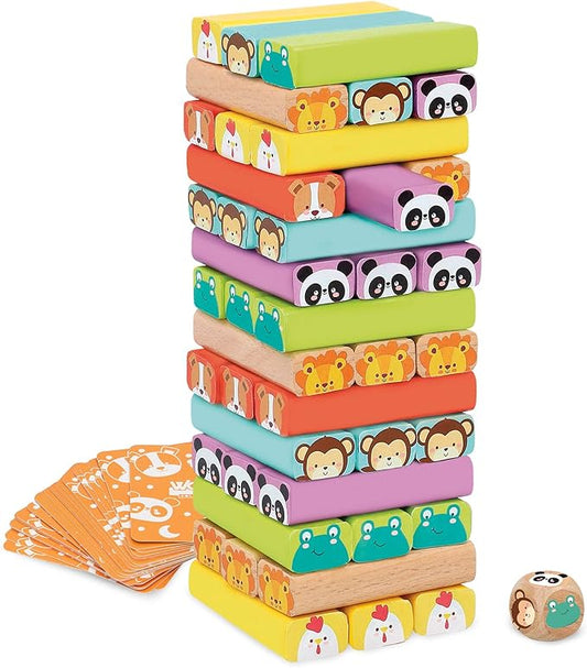 Torre de animales de madera Les Trouvailles de Tolède