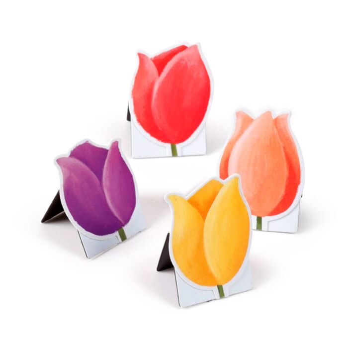 Set de 4 marcapáginas magnéticos tulipanes Les Trouvailles de Tolède