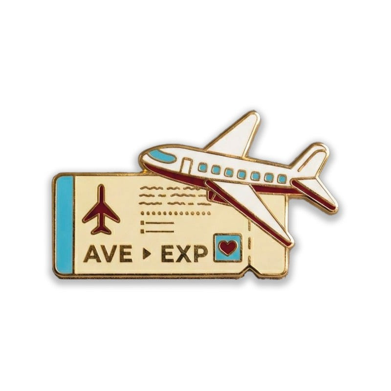 Pin Billetes de Avión | Broche Viajero Les Trouvailles de Tolède