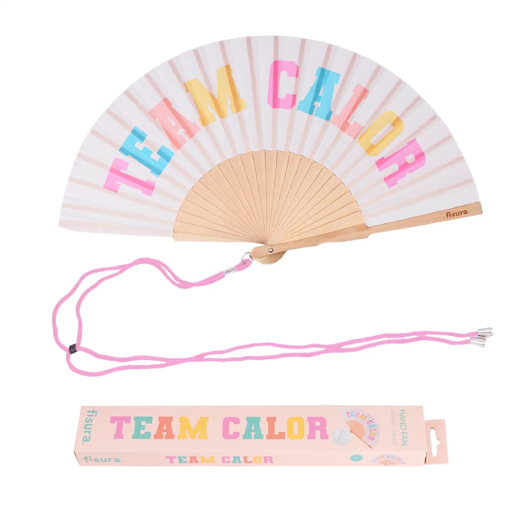 Abanico “Team calor” beige Les Trouvailles de Tolède