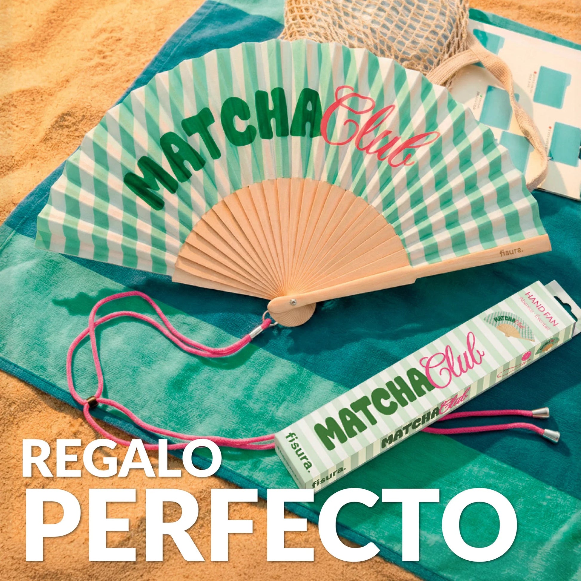 Abanico Matcha club Les Trouvailles de Tolède