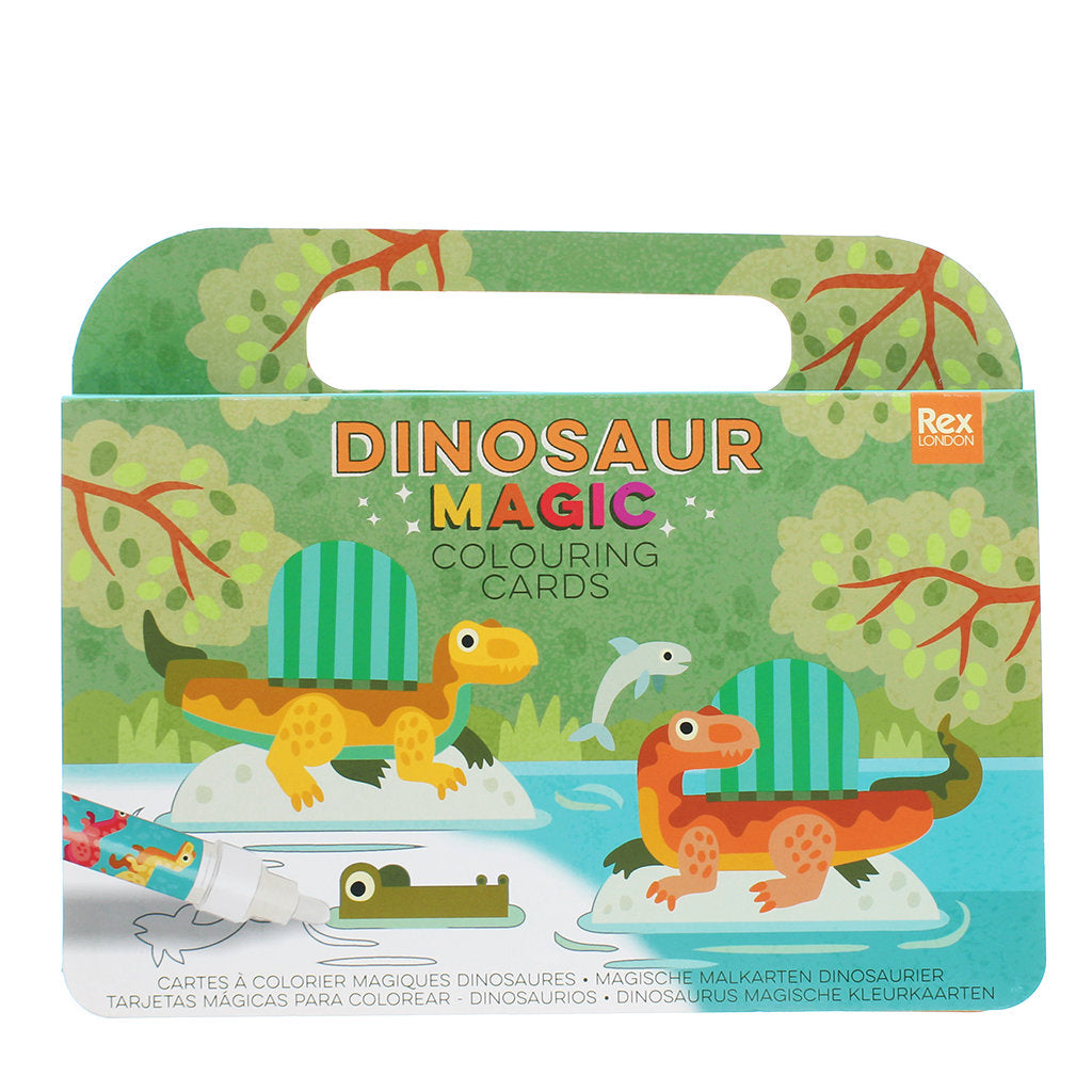 Tarjetas mágicas para colorear Baby Dinos Les Trouvailles de Tolède