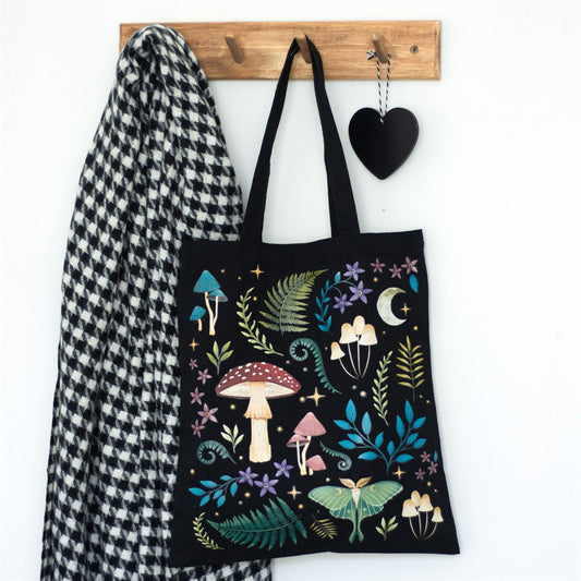 Bolsa Totebag de Bosque Oscuro Místico Dark Forest 🌲 Les Trouvailles de Tolède