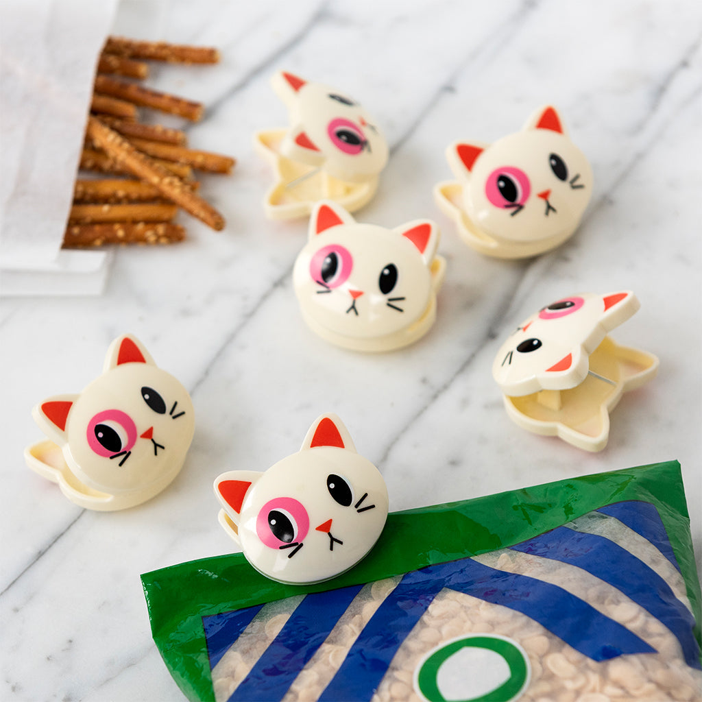 Pinzas para bolsas Gato (set de 6) Les Trouvailles de Tolède