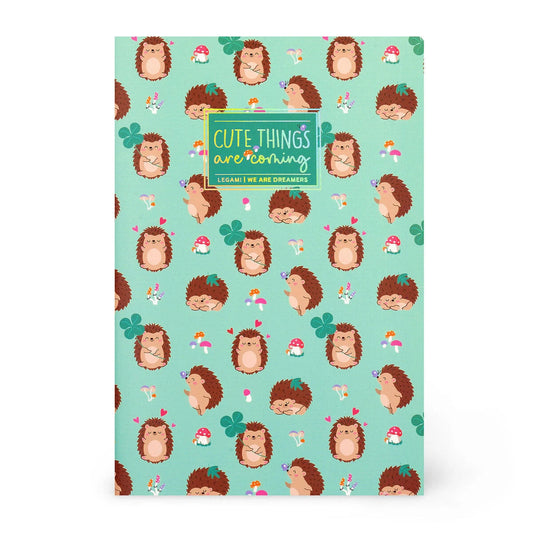 Cuaderno A5 con tapa ilustrada – Erizo (Hedgehog) Les Trouvailles de Tolède