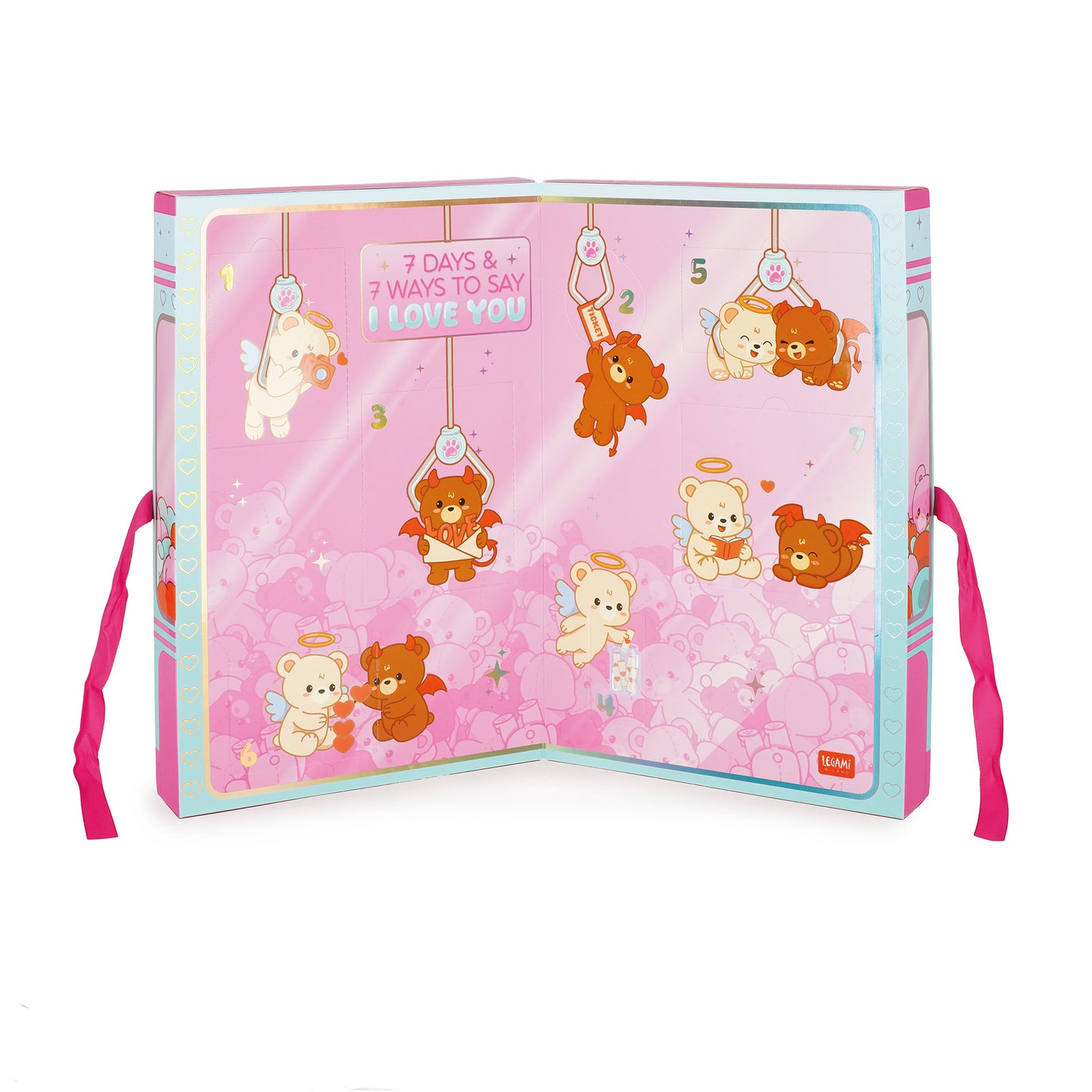 Coffret cadeau Saint-Valentin Legami – 7 jours & 7 façons de dire “Je t’aime”
