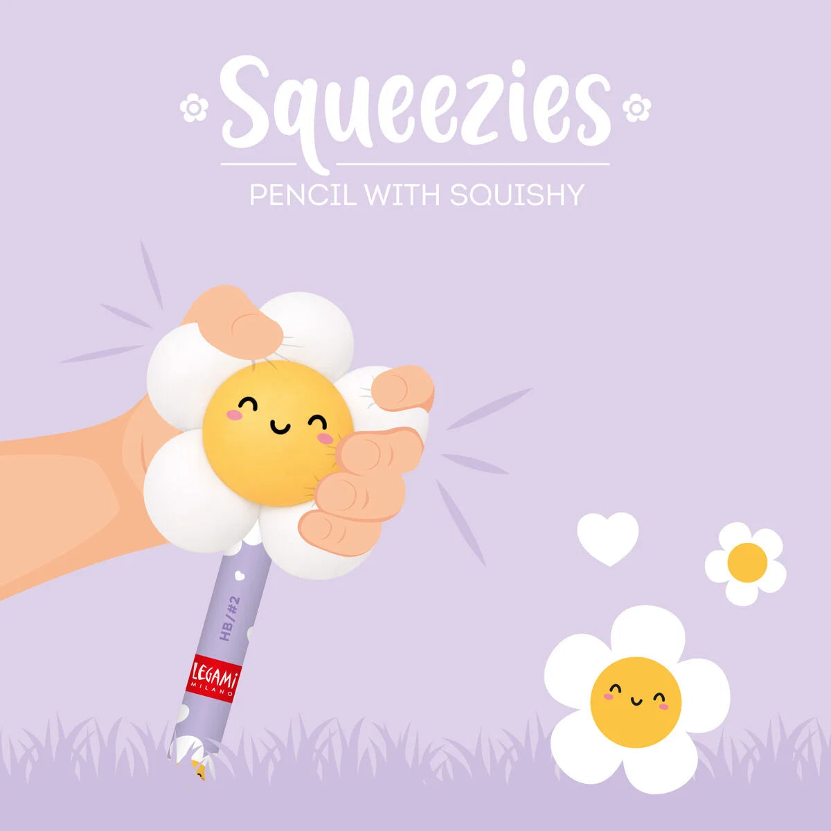 Lápiz Antiestrés Daisy Legami - Squeezies Les Trouvailles de Tolède