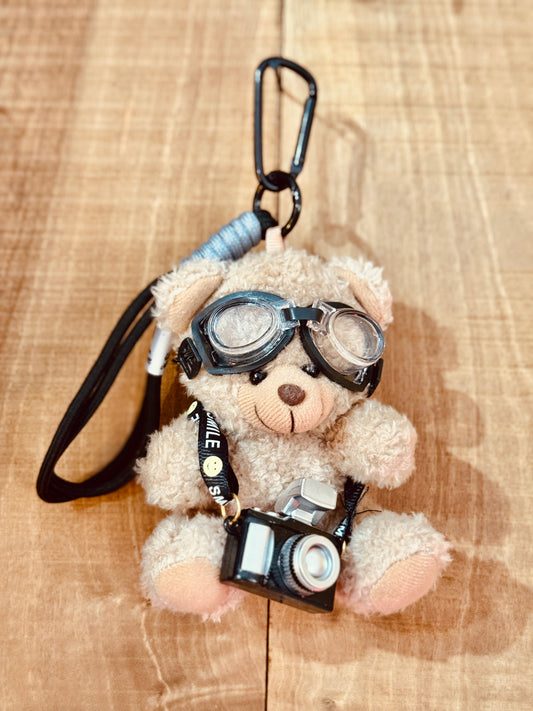 Colgante de bolso oso fotógrafo Les Trouvailles de Tolède