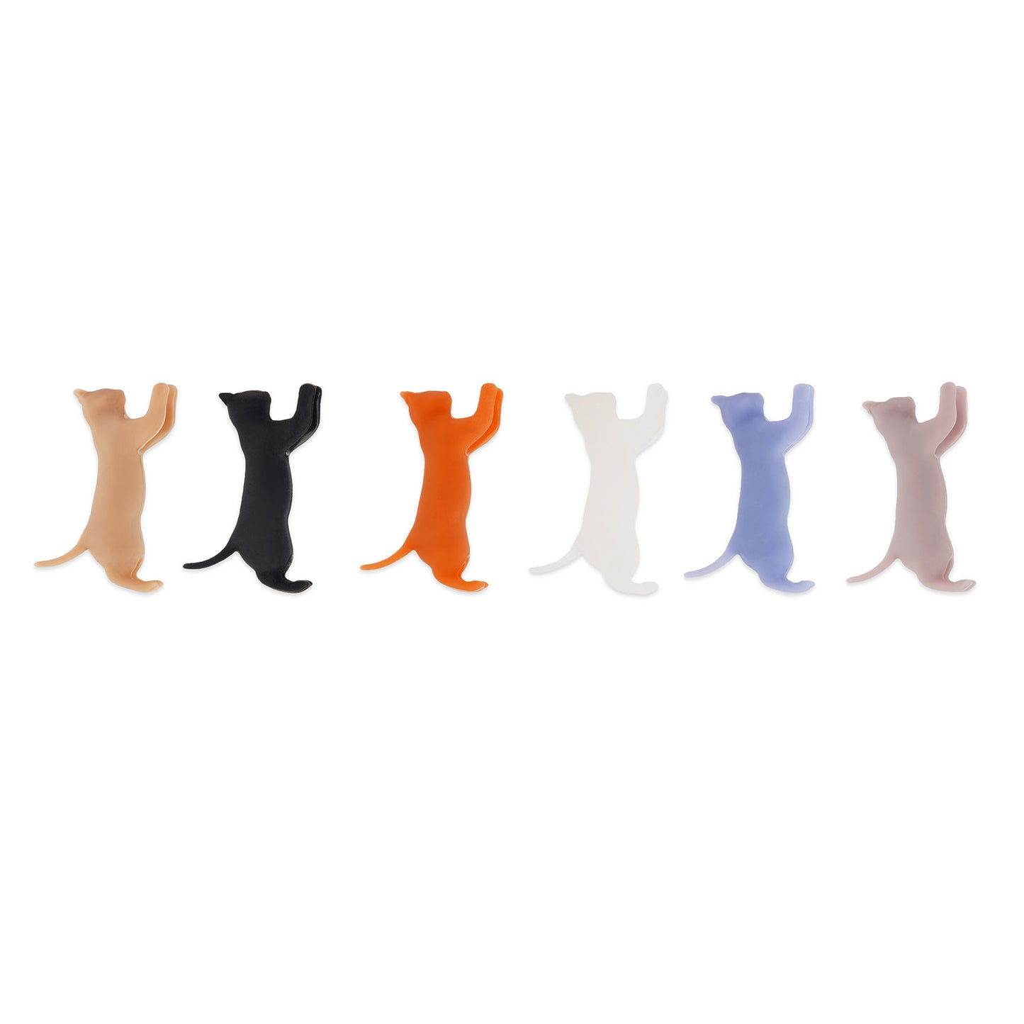 Marqueurs de Verres Chats – Lot de 6 (Silicone) 