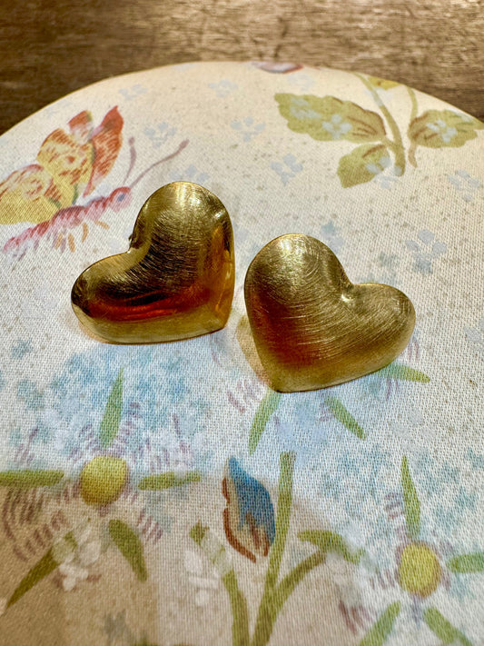 Pendiente corazones dorados Les Trouvailles de Tolède