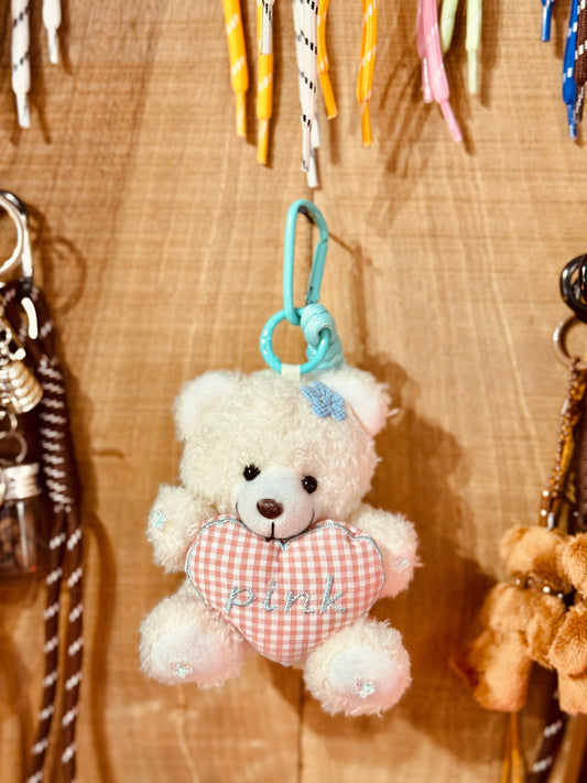 Llavero osito “Pink” con corazón Les Trouvailles de Tolède