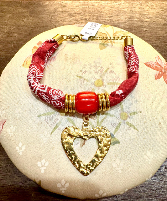 Pulsera Corazón Martillado Les Trouvailles de Tolède