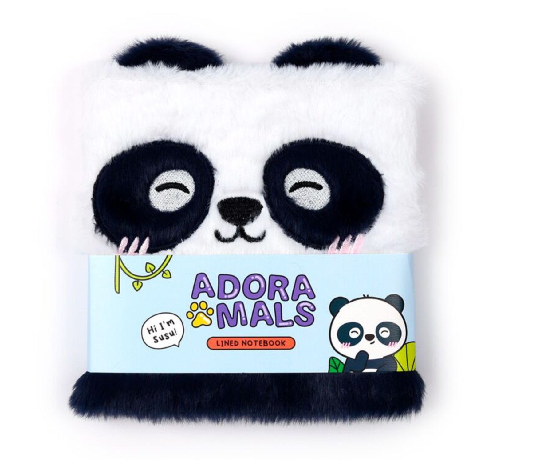 Libreta Peluda A5 Panda 🐼 – Adoramals Les Trouvailles de Tolède