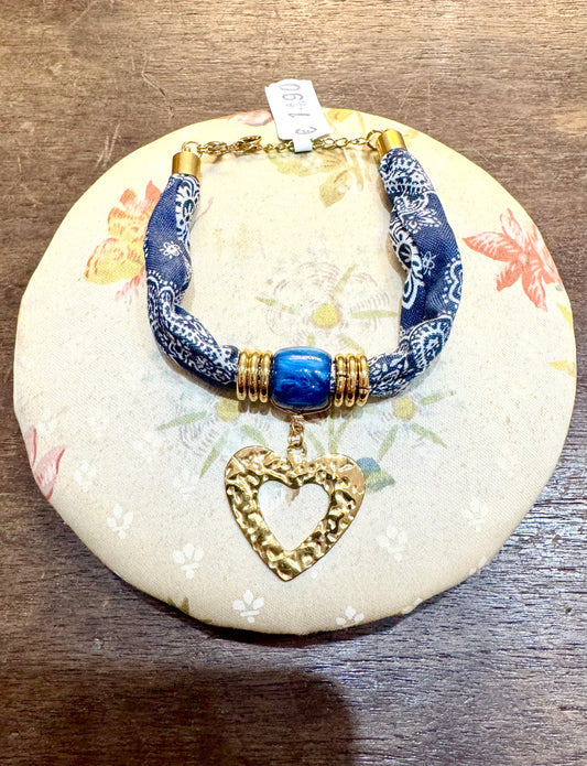 Pulsera Corazón Martillado Les Trouvailles de Tolède