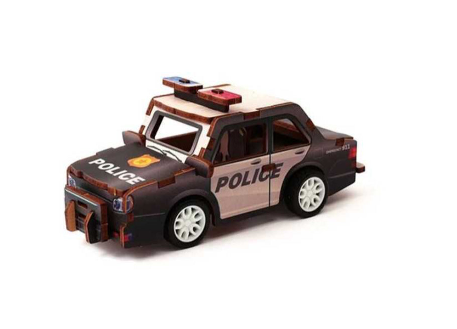 Maqueta a Fricción – Coche de Policía para Construir Les Trouvailles de Tolède