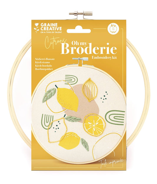 Kit de Bordado Oh my Broderie – Limones Les Trouvailles de Tolède
