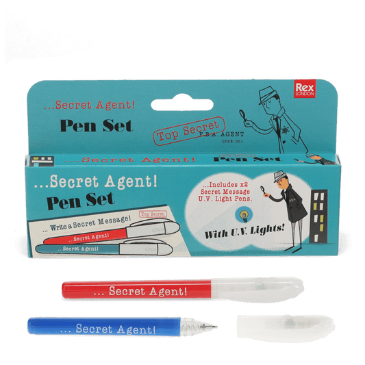 Set de 2 Bolígrafos Espía con Tinta Invisible – Secret Agent Les Trouvailles de Tolède