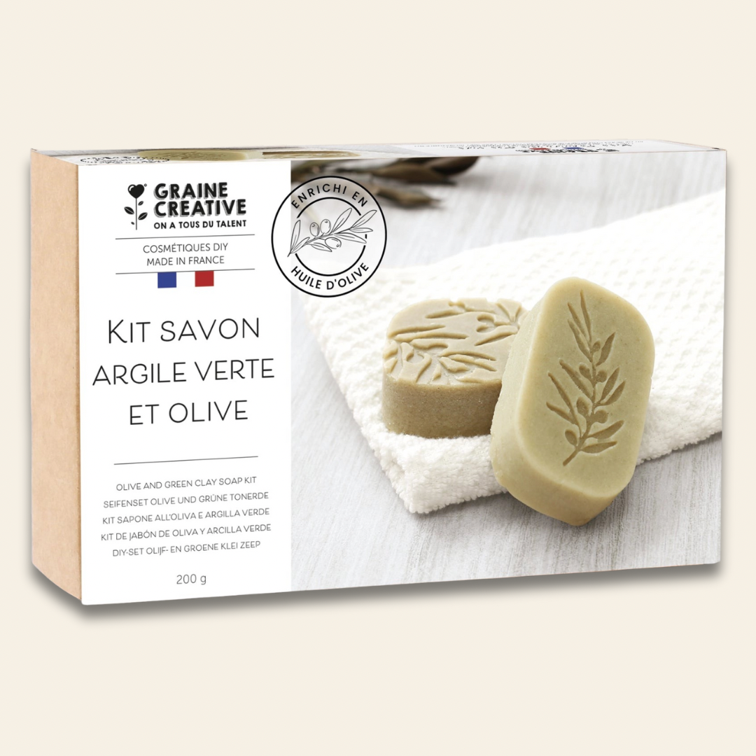 Kit Jabón de Aceite de Oliva y Arcilla Verde Les Trouvailles de Tolède