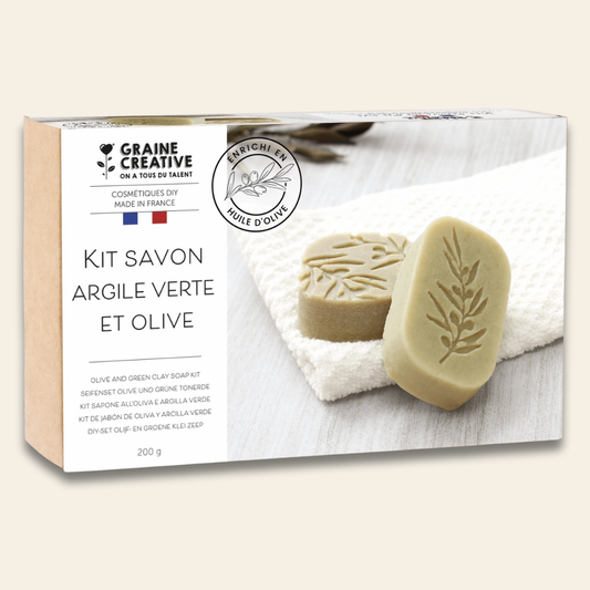 Kit Jabón de Aceite de Oliva y Arcilla Verde Les Trouvailles de Tolède