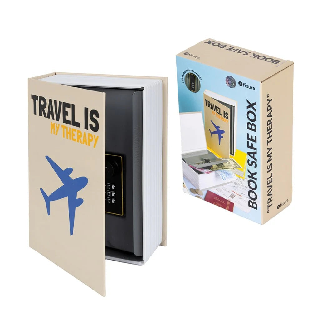 Caja fuerte libro “Travel is my therapy” Les Trouvailles de Tolède