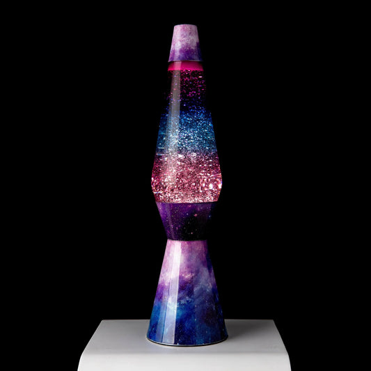 Lámpara de lava Bullet galaxia purpurina Les Trouvailles de Tolède